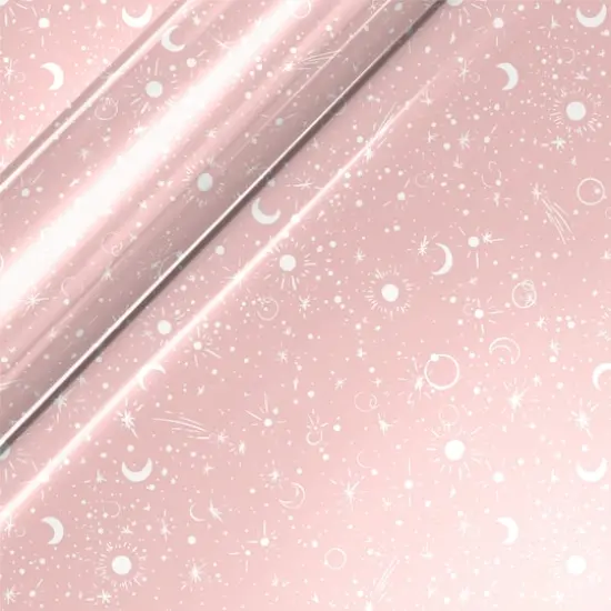 Siser&reg; EasyPatterns&reg; Plus Starfield Heat Transfer Vinyl Pink/White {1}
