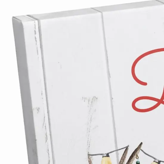 Deck the Halls Reindeer Canvas Wall Art {4}