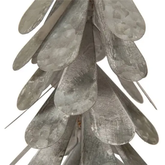 Glitzhome&reg; Galvanized Metal Christmas Tree Table D&eacute;cor Set {7}