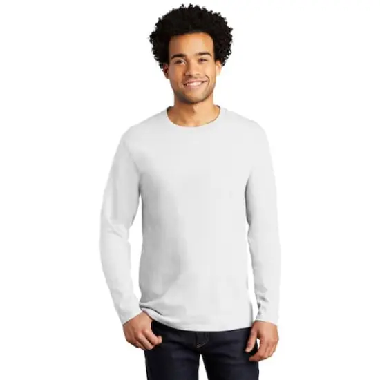 Port & Company&reg; Long Sleeve Bouncer T-Shirt White {3}