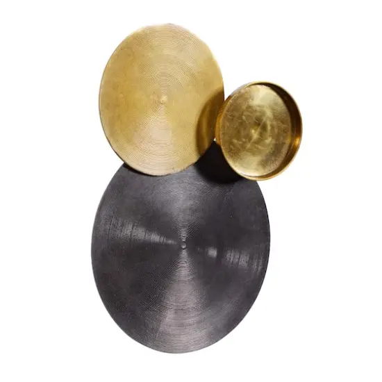 26" Black & Gold Aluminum Contemporary Wall D&eacute;cor {3}