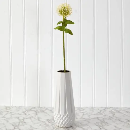 Pincushion Artificial Flower Stem, 6ct. White {5}