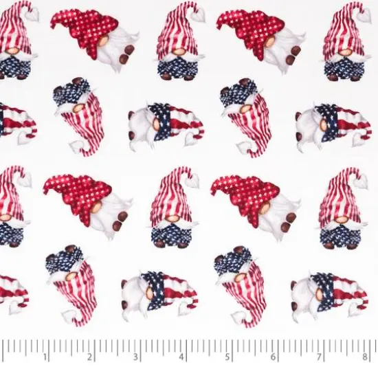 SINGER Patriotic Gnome Cotton Fabric {1}