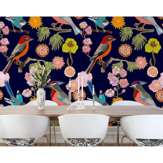 Ohpopsi Floral Birds Wall Mural {3}