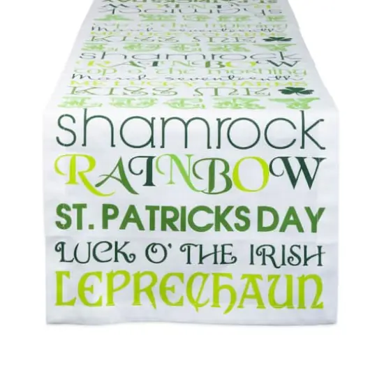 DII&reg; 72" St Patrick's Day Print Table Runner {1}