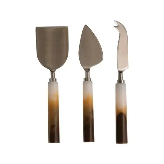 Hello Honey&reg; Multicolor Stainless Steel Cheese Knives {4}
