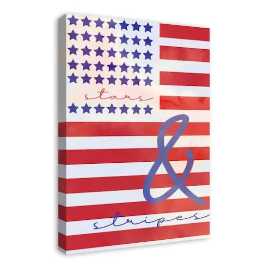 Stars & Stripes Canvas Wall Art {5}