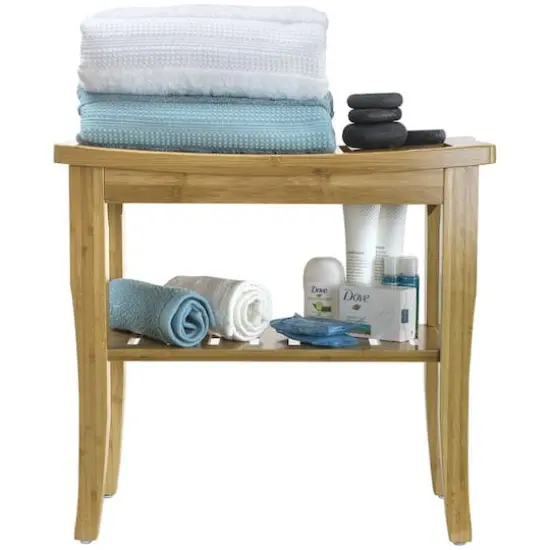 Sorbus Bamboo Shower Bench {4}