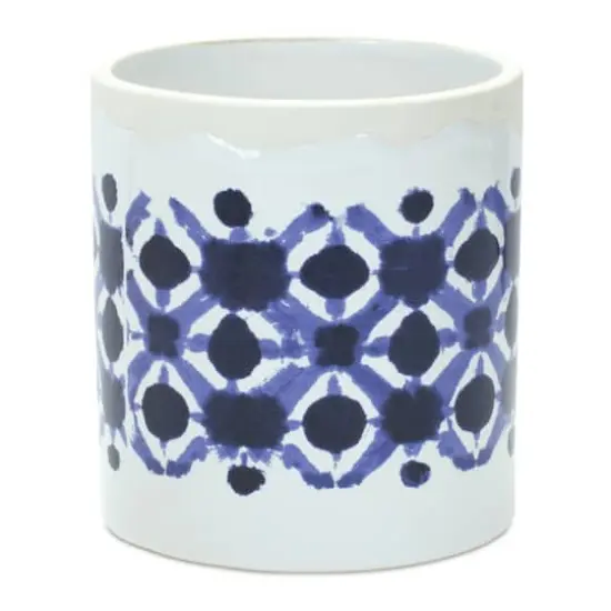Abstract Tie-Dye Print Ceramic Pot Set {3}