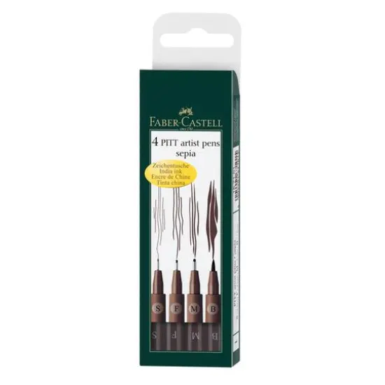 Faber-Castell&reg; PITT Artist Pens&reg; Sepia Pen Set {1}