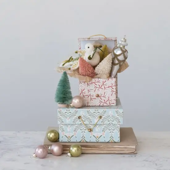 Hello Honey Berry & Dove Printed Paper Gift Boxes, 2ct. {3}