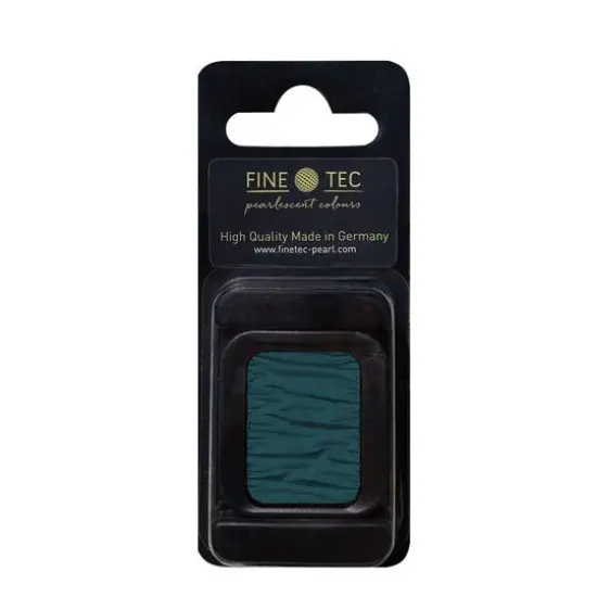 FINETEC Pearlescent Watercolor Pan Pearlescent Dark Teal {1}