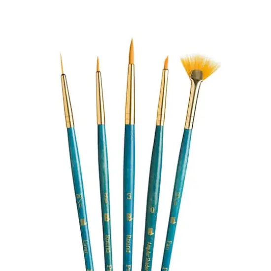 Princeton&trade; RealValue&trade; Golden Taklon Brush 5 Piece Set {3}