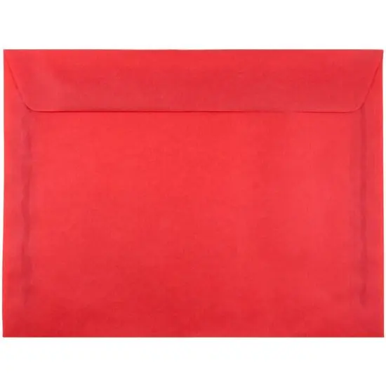 JAM Paper 9" x 12" Booklet Vellum Envelopes, 25ct. Primary Red {1}