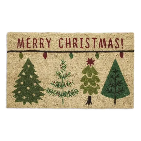 DII&reg; Merry Christmas Trees Doormat {1}