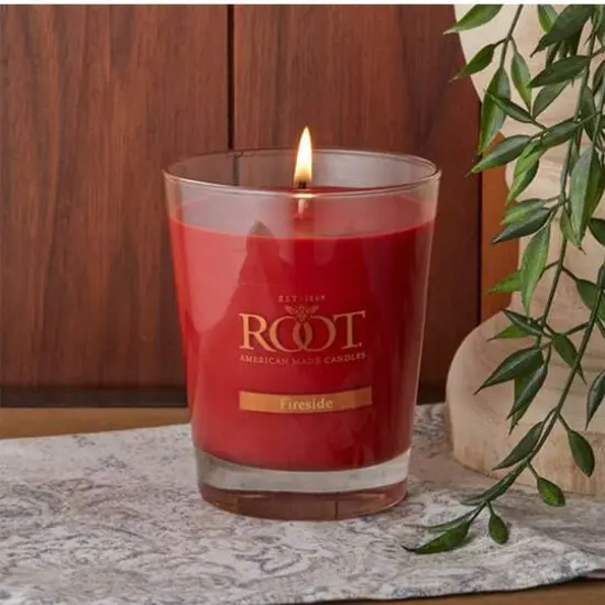 Root Candles 10.5oz. Large Scented Honeycomb Veriglass Jar Candle Fireside {3}