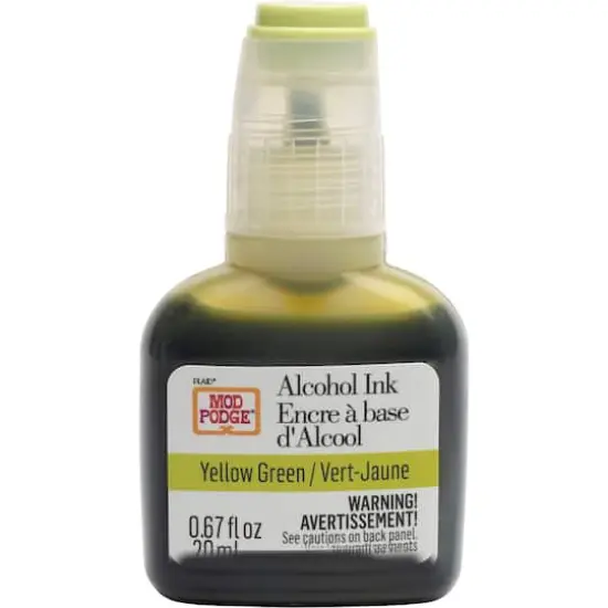 Mod Podge&reg; Green & Gold Do-It-Yourself Hexagon Coaster Kit {10}