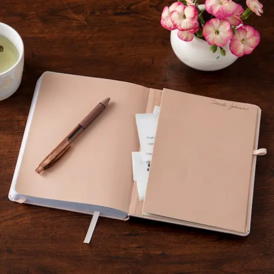 Hardcover Dot Journal with Pocket by Artist's Loft&trade;, 6" x 8" Blush {4}