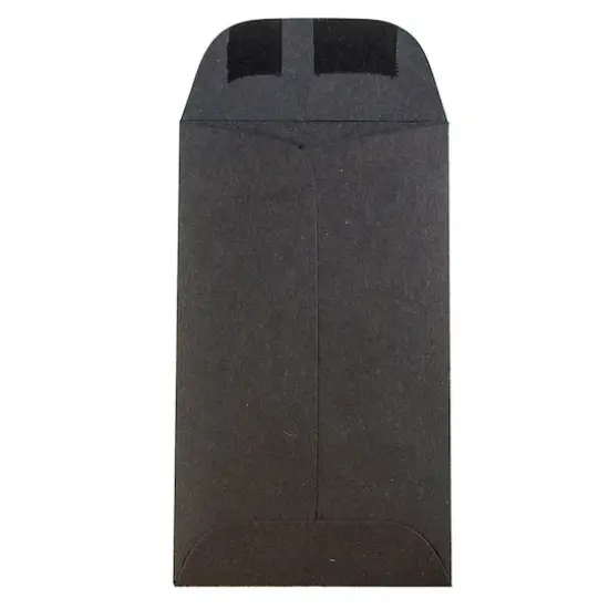 JAM Paper 2.5" x 4.25" Black Coin Business Envelopes, 50ct. {3}