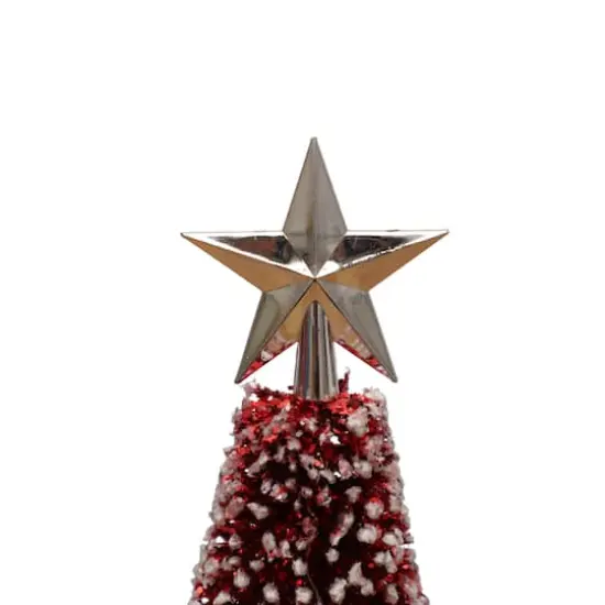 Star Bottle Brush Tree Tabletop D&eacute;cor by Ashland&reg; Red {3}