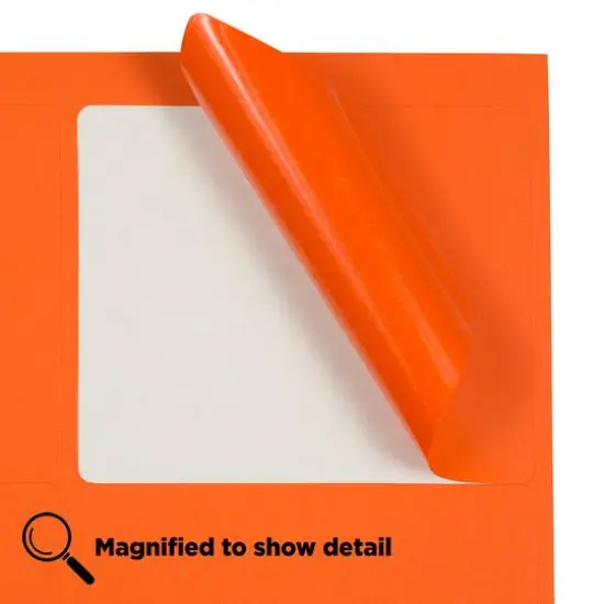 JAM Paper Adhesive Shipping Labels, 3.33" x 4" Orange {6}