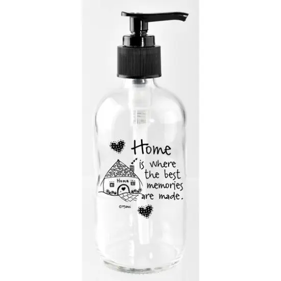 Marci Art 8oz. Home Is Where The Best Soap Dispenser {1}
