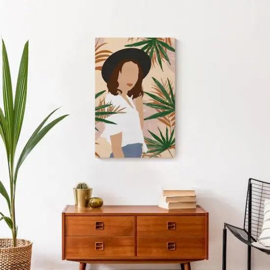 Jungle Girl Fashion Canvas Wall Art {5}
