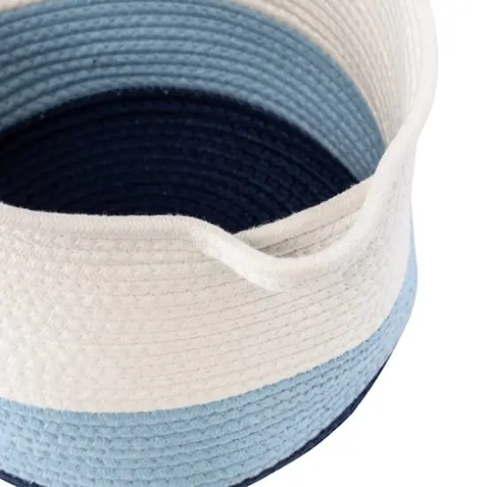 Honey Can Do Blue Ombr&eacute; Nesting Cotton Rope Storage Basket Set {10}