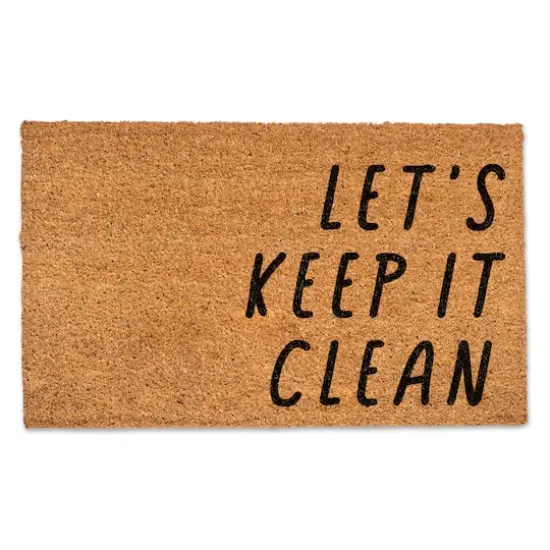 Let's Keep It Clean 30" x 18" Door Mat {1}