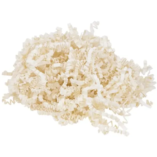 JAM Paper Crinkle Cut Shred Tissue Paper, 2oz. Ivory {1}