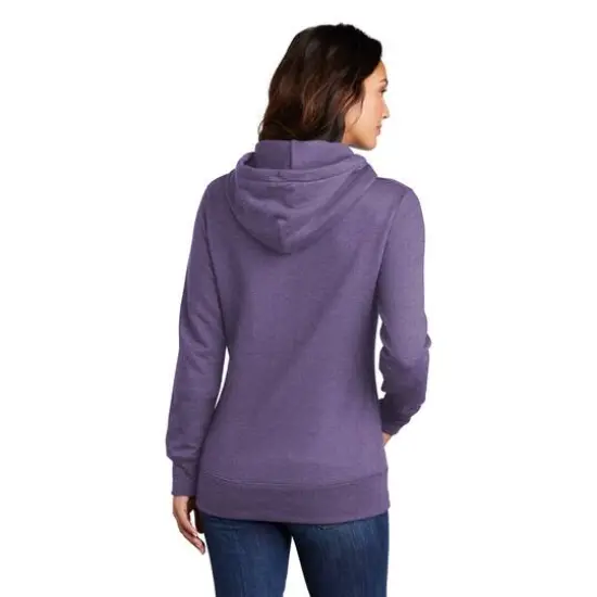 Port & Company&reg; Hooded Pullover Ladies Core Fleece Sweatshirt Heather Purple {5}