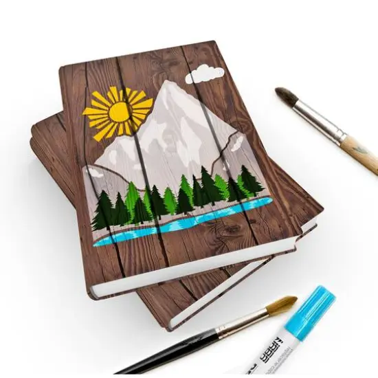 PA Essentials 6'' x 6'' Mountain Scene Layer Pack Stencil Set, 3ct. {4}
