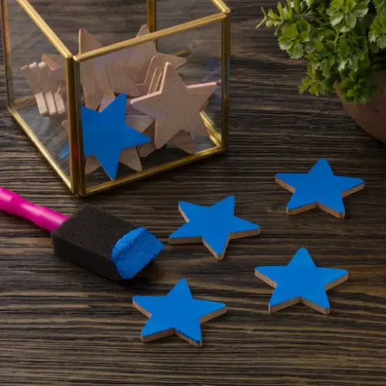 1.5" Birchwood Stars, 10ct. by Make Market&reg; {3}