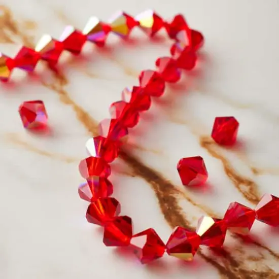 Preciosa Glass Crystal Bicone Beads, 8mm by Bead Landing&trade; Light Siam AB {3}