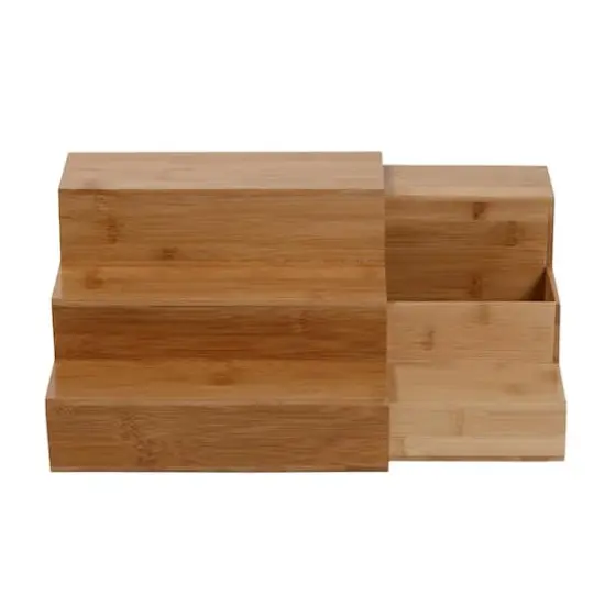 Honey Can Do Adjustable 3-Tier Bamboo Spice Rack Organizer {5}