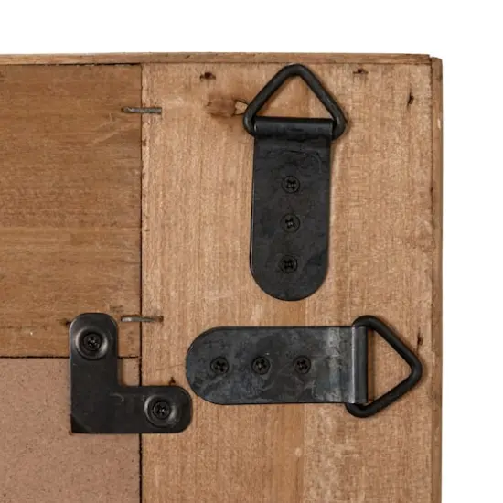 Hello Honey&reg; 25.5" Handwoven Rattan Rectangle Wall Mirror Natural {8}