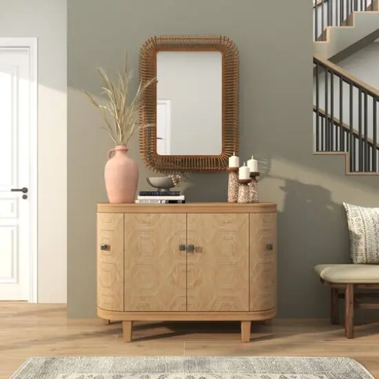 15" Orange Terracotta Jug Vase with Handle {8}