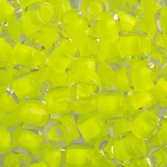 PRECIOSA Rola&trade; Opaque Czech Glass Seed Beads, 7.7mm Neon Yellow {1}