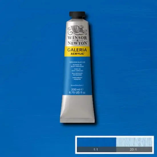 Winsor & Newton&trade; Galeria Acrylic&trade;, 200mL Cerulean Blue Hue {3}
