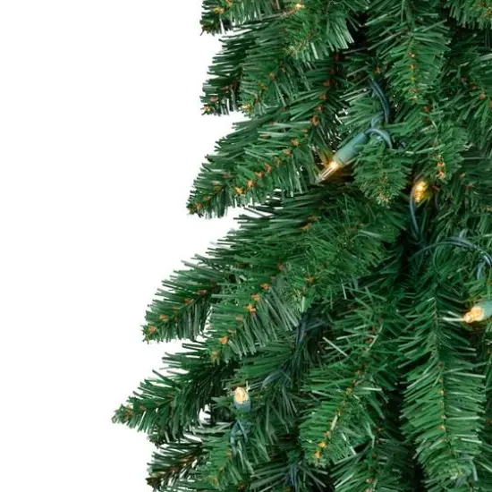 4ft. Pre-Lit Pencil Alpine Artificial Christmas Tree, Clear Lights {6}