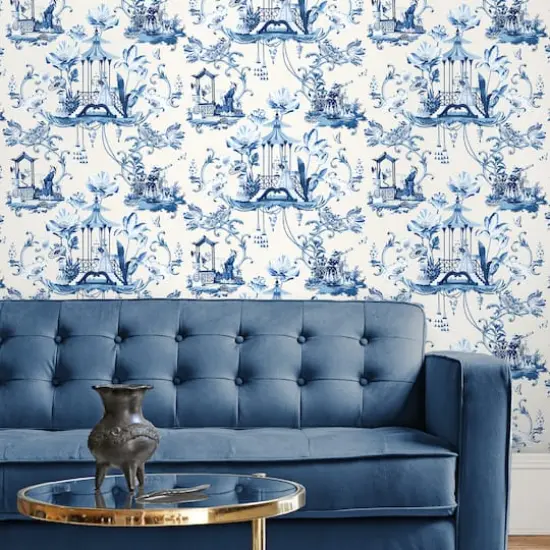 Harrison Howard East of the Moon Delft Peel & Stick Wallpaper {3}