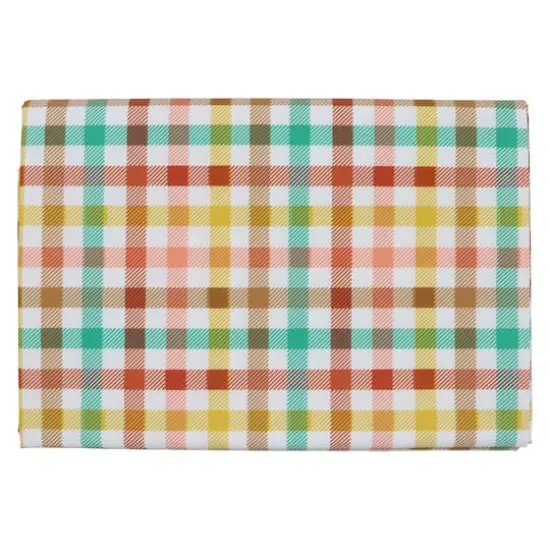 70" Multicolor Plaid Table Cover by Celebrate It&trade; {1}