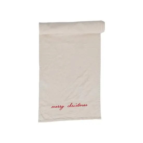 Hello Honey&reg; 6ft. Embroidered Cotton Table Runner {5}