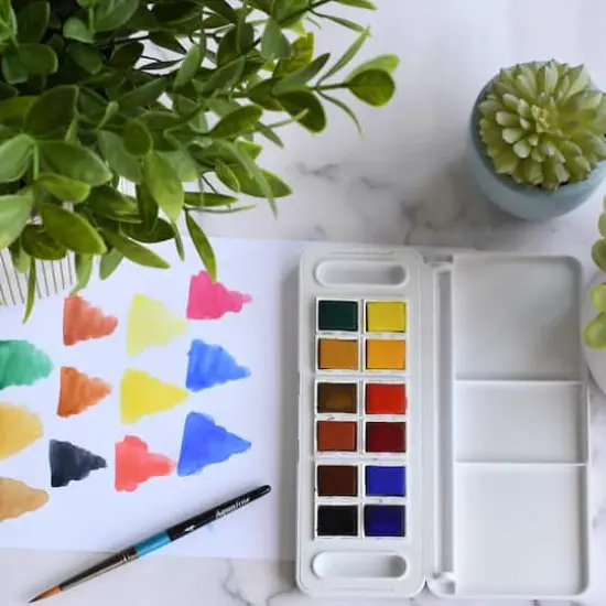 Daler-Rowney&reg; Aquafine 12 Color Watercolor Paint Travel Set {6}