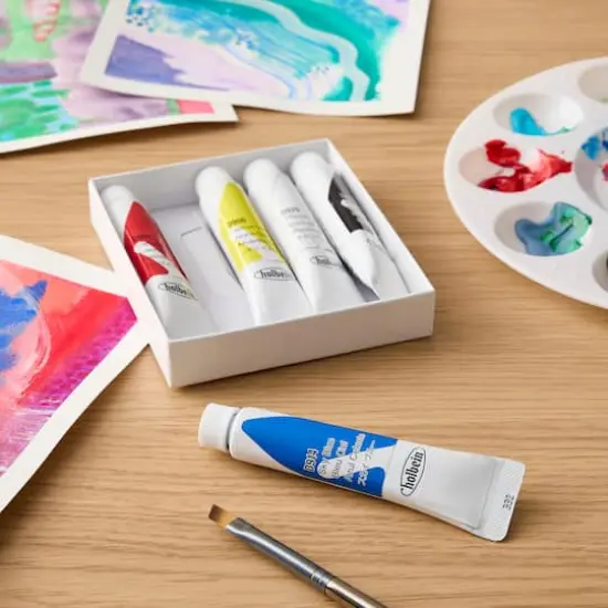 Holbein Artist Acrylic Gouache Assorted Colors Basic Introductory Set {3}