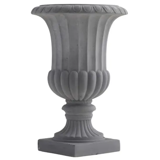 16.5" Gray Decorative Urn {1}