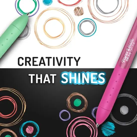 Paper Mate&reg; InkJoy&reg; Medium Point Metallic 10 Color Retractable Gel Pen Set {7}