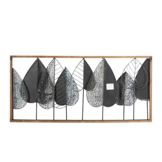 47" Brown Modern Leaves Wall D&eacute;cor {7}