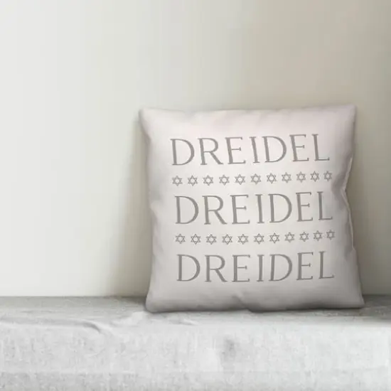 Dreidel Driedel Driedel 18x18 Spun Poly Pillow {4}