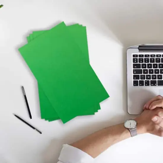 JAM Paper Bright 11" x 17" Tabloid Cardstock, 50 Sheets Green {5}